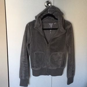 Fleece zip-up hoodie